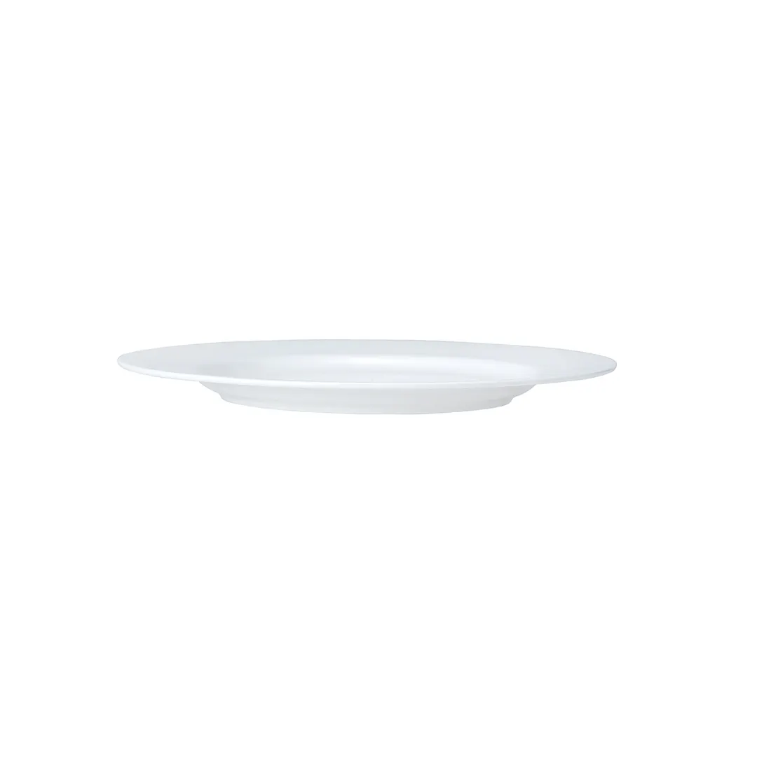 Steelite 82000AND0149 Round Bone China Plate, 9.5" Diameter, Classic White Finish - 1 Dozen