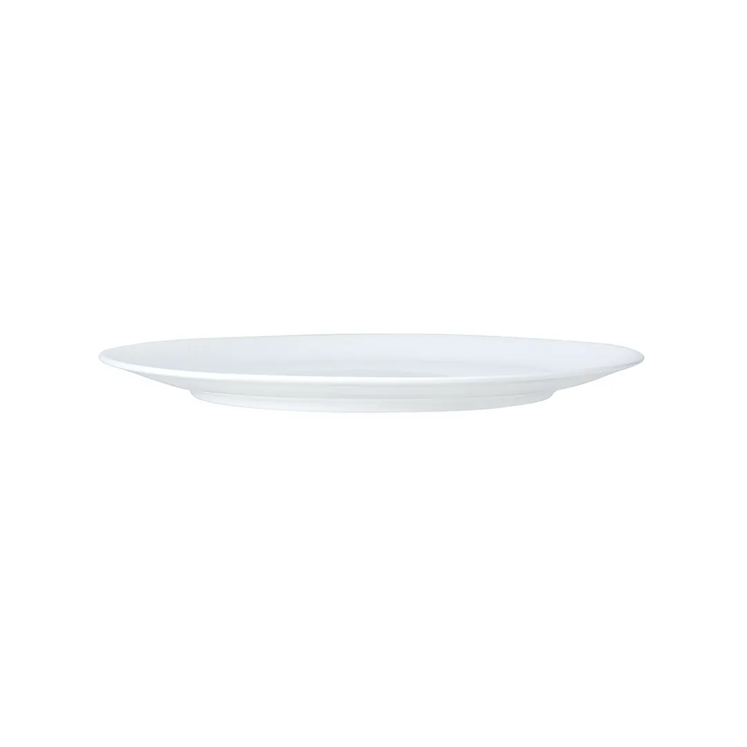 Steelite 82000AND0244 Coupe Plate, 10.5" Diameter, Bone China, White, Coupe Rim - 1 Dozen