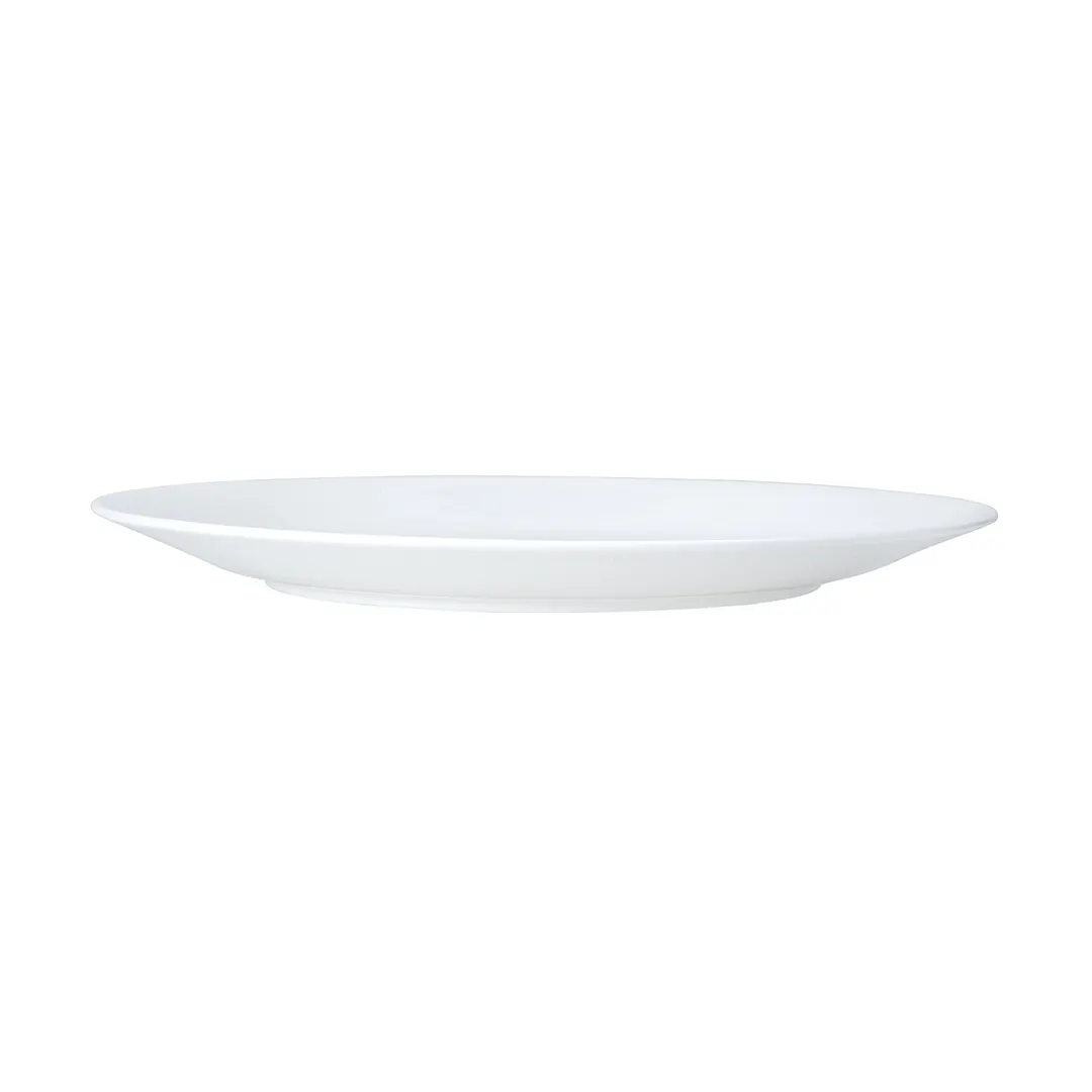 Steelite 82000AND0419 Coupe Plate, 11.75" Round Bone China, White Coupe Rim - 6/Case