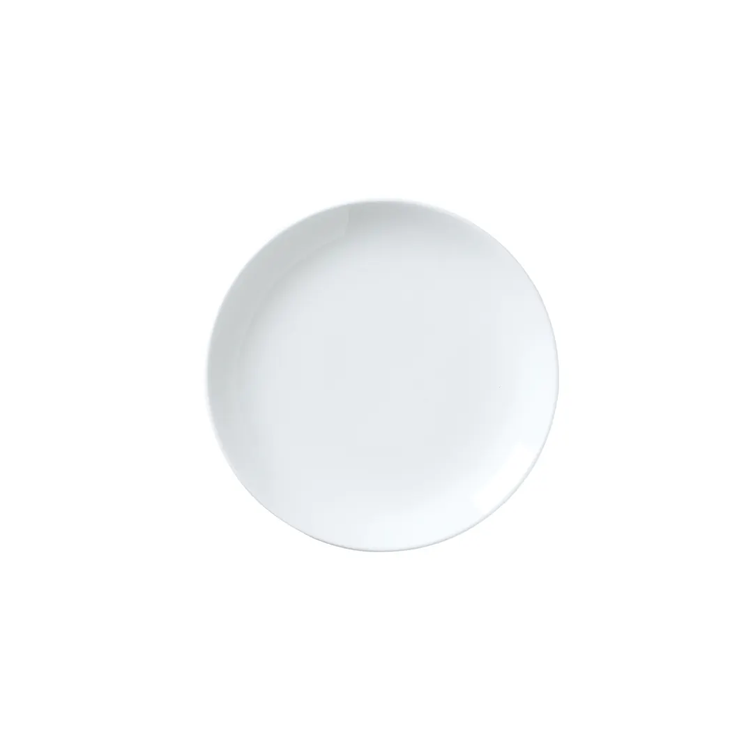 Steelite 82000AND0421 Coupe Plate, 6.5" x 0.75" Round Bone China, White Coupe, Coupe Rim - 1 Dozen