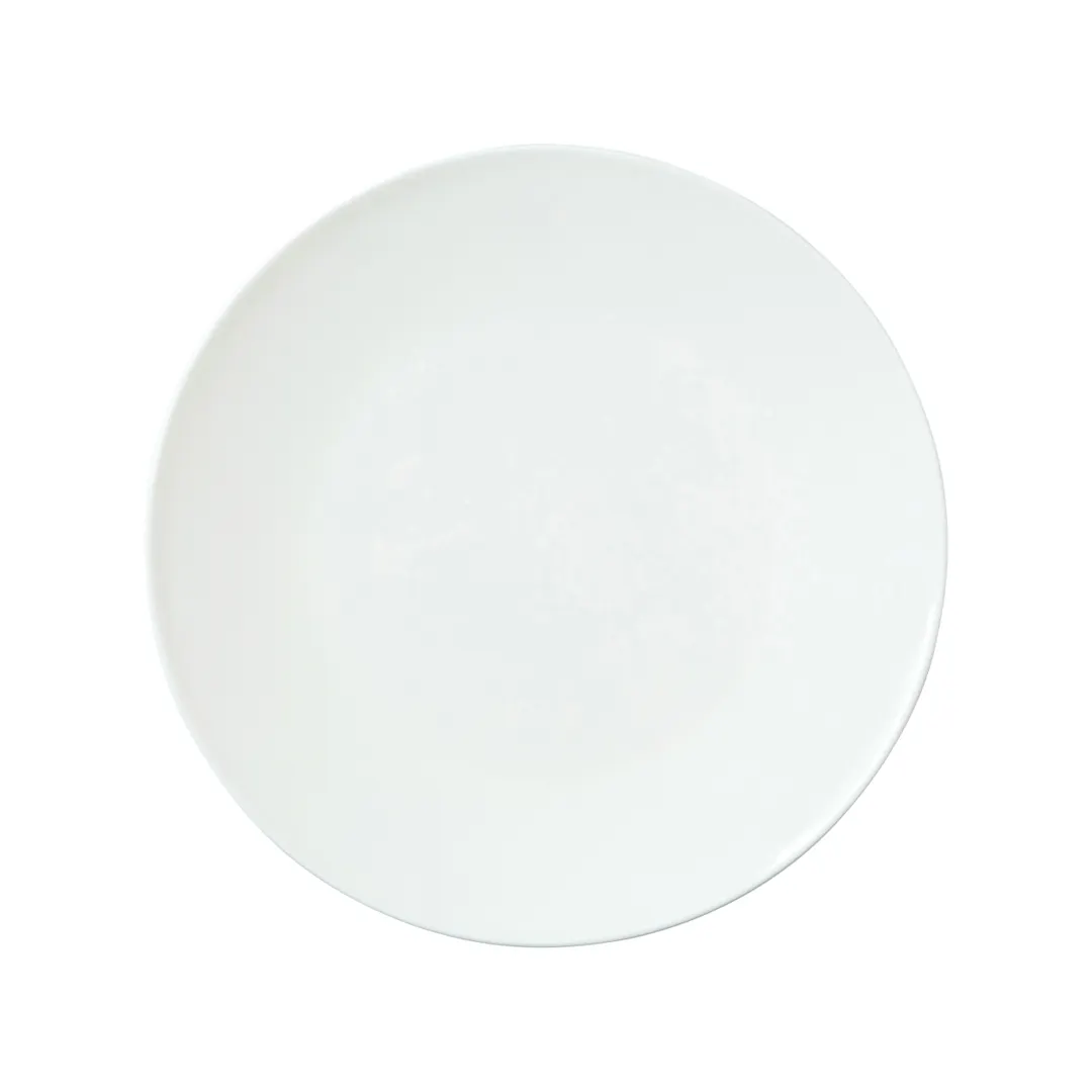Steelite 82000AND0547 - 9" x 0.875" Classic White Round Bone China Plate with Coupe Rim - 1 Dozen