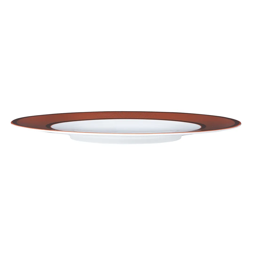 Steelite 82105AND0478 - 12.25" x 0.875" Bone China Plate, Gatsby William Edwards Design - 6/Case