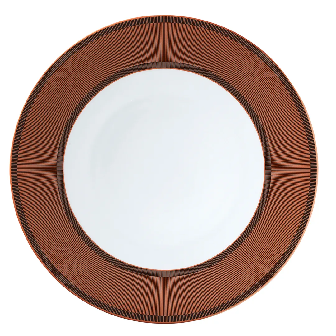 Steelite 82105AND0478 - 12.25" x 0.875" Bone China Plate, Gatsby William Edwards Design - 6/Case