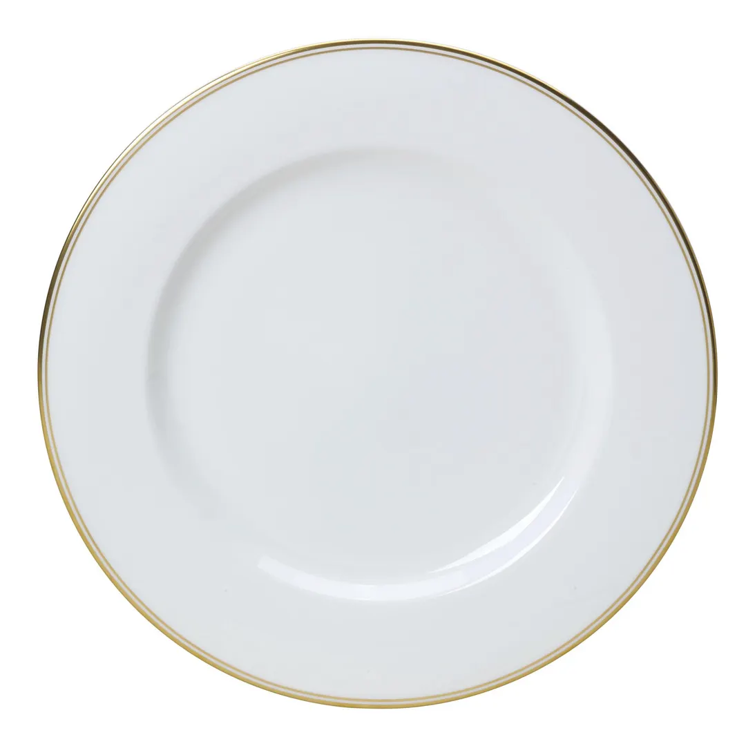 Steelite 82107AND0101 Burnished Gold Round Bone China Plate, 11.75" Diameter x 0.875" - 1 Dozen