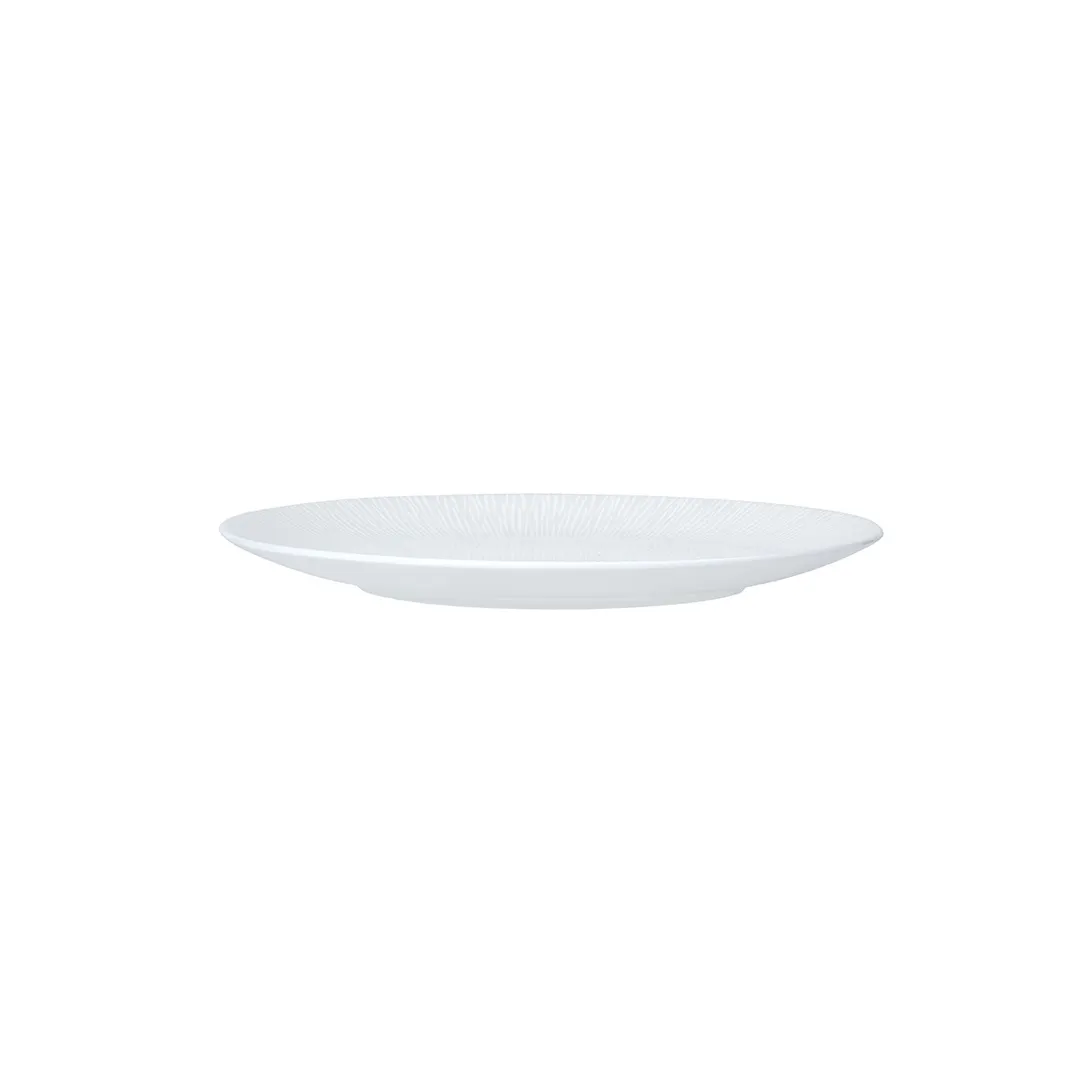 Steelite 82109AND0163 - Coupe Rim Bone China Plate, 8.25" x 0.875", Flame William Edwards - 1 Dozen