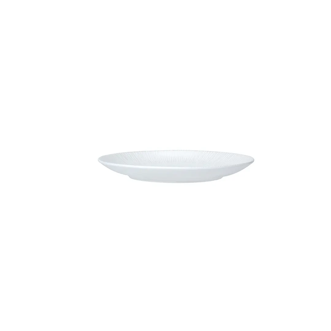 Steelite 82109AND0421 - Bone China Plate 6.5" x 0.75", Signature Flame William Edwards Rim - 1 Dozen