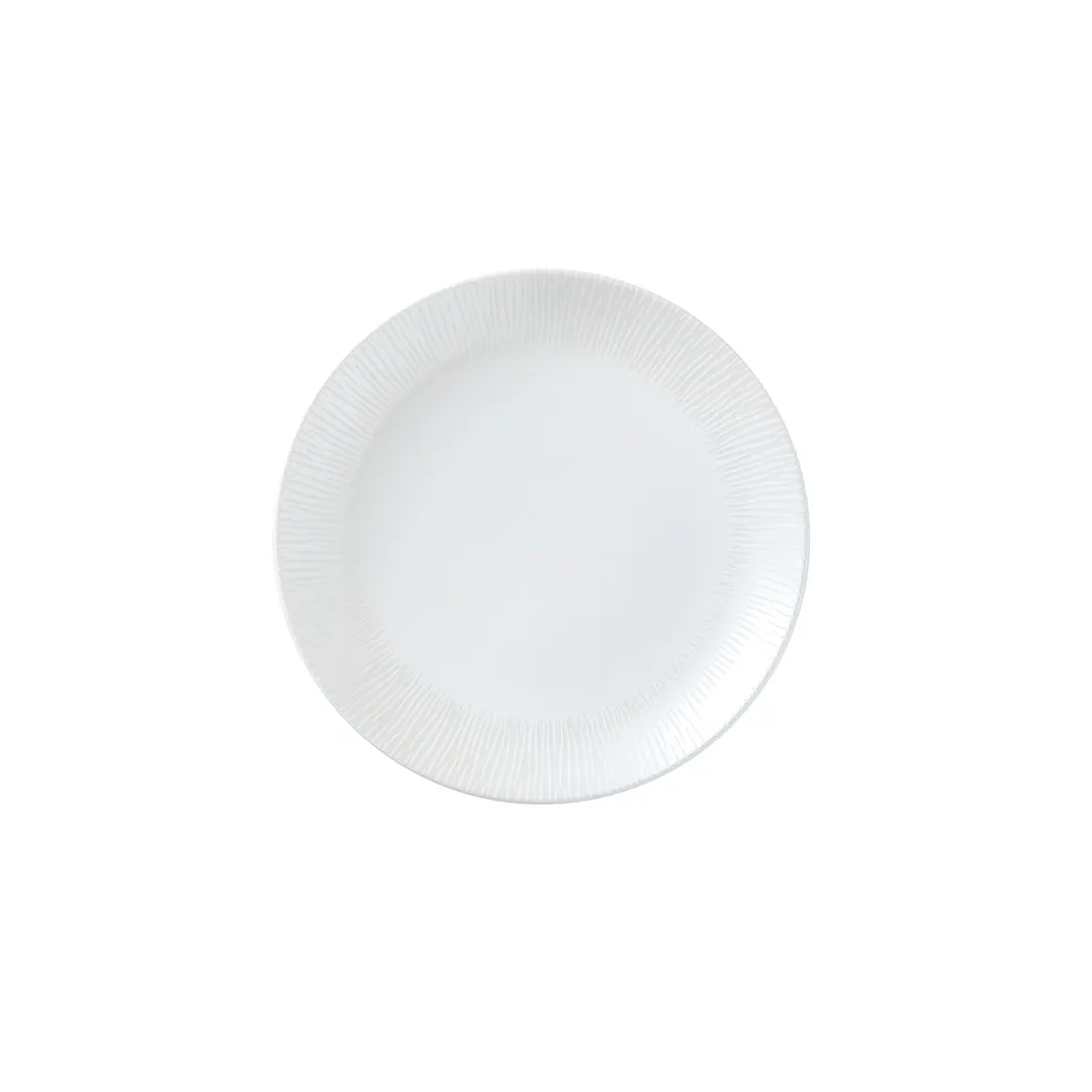 Steelite 82109AND0421 - Bone China Plate 6.5" x 0.75", Signature Flame William Edwards Rim - 1 Dozen
