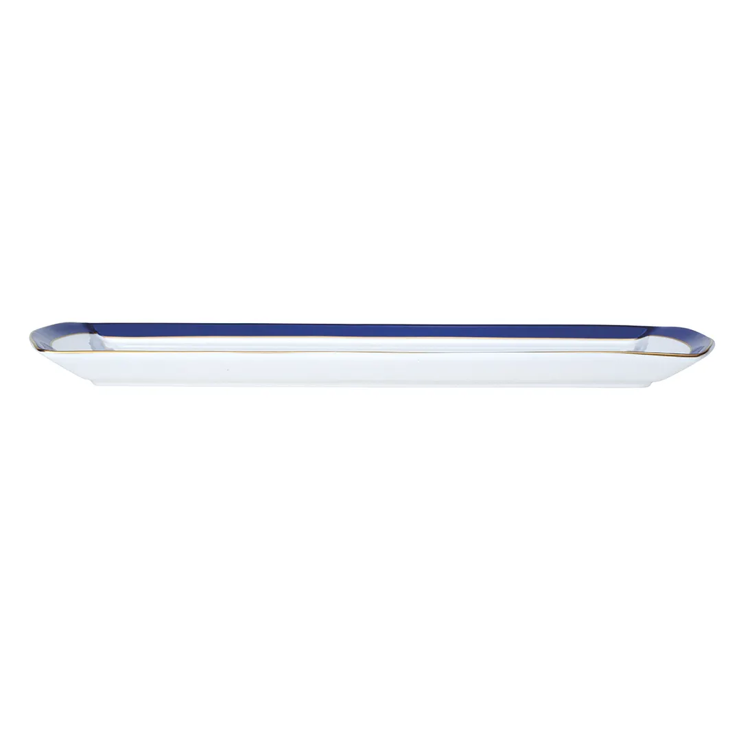 Steelite 82114AND0136 - Signature Duke Bone China Tray, 13.375" x 6" x 0.75", Rectangular, 1 Dozen