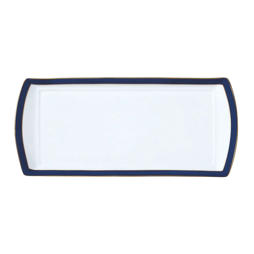 Steelite 82114AND0136 - Signature Duke Bone China Tray, 13.375" x 6" x 0.75", Rectangular, 1 Dozen