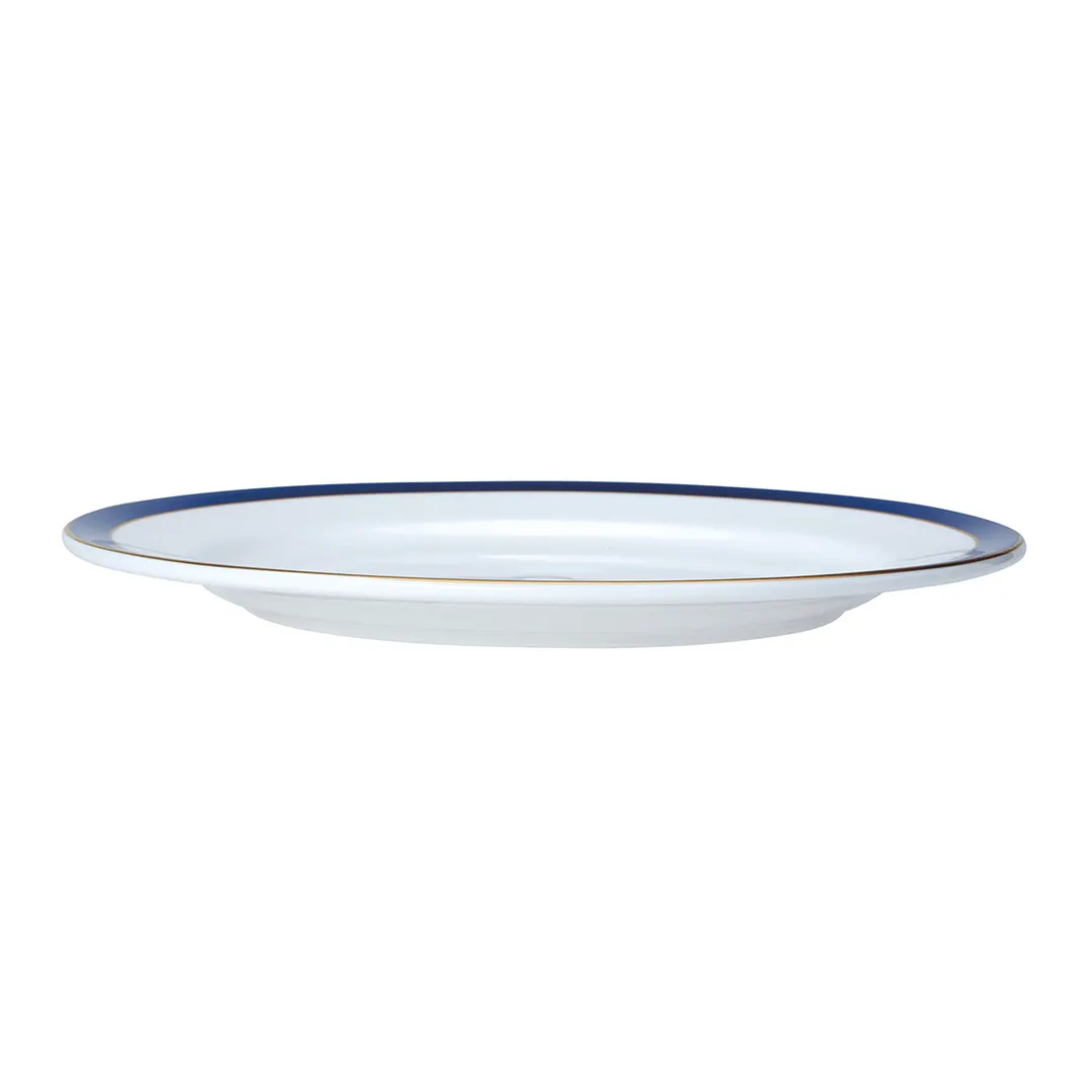 Steelite 82114AND0181 - 9.5" Round Narrow Rim Bone China Plate, Duke William Edwards, 1 Dozen