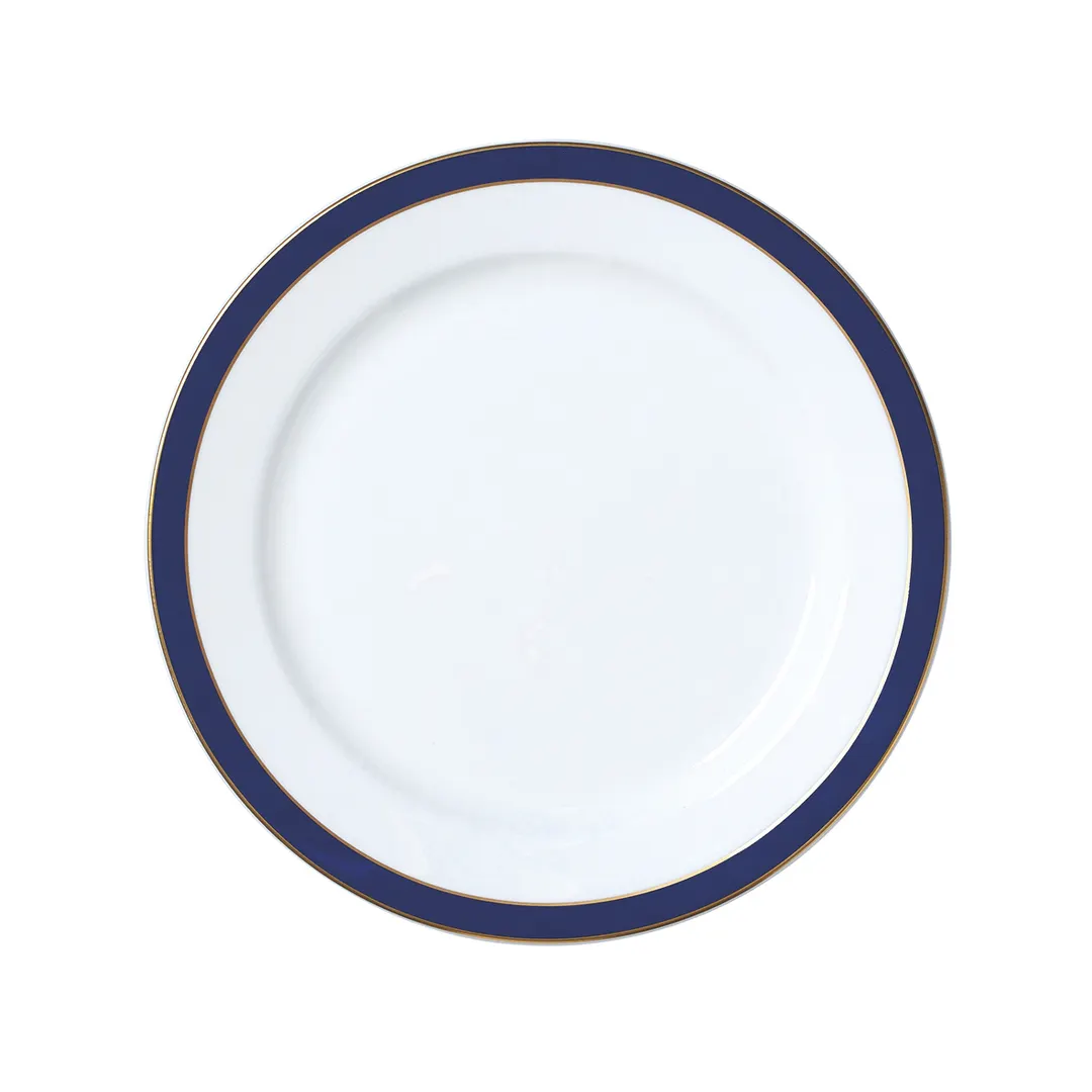 Steelite 82114AND0181 - 9.5" Round Narrow Rim Bone China Plate, Duke William Edwards, 1 Dozen