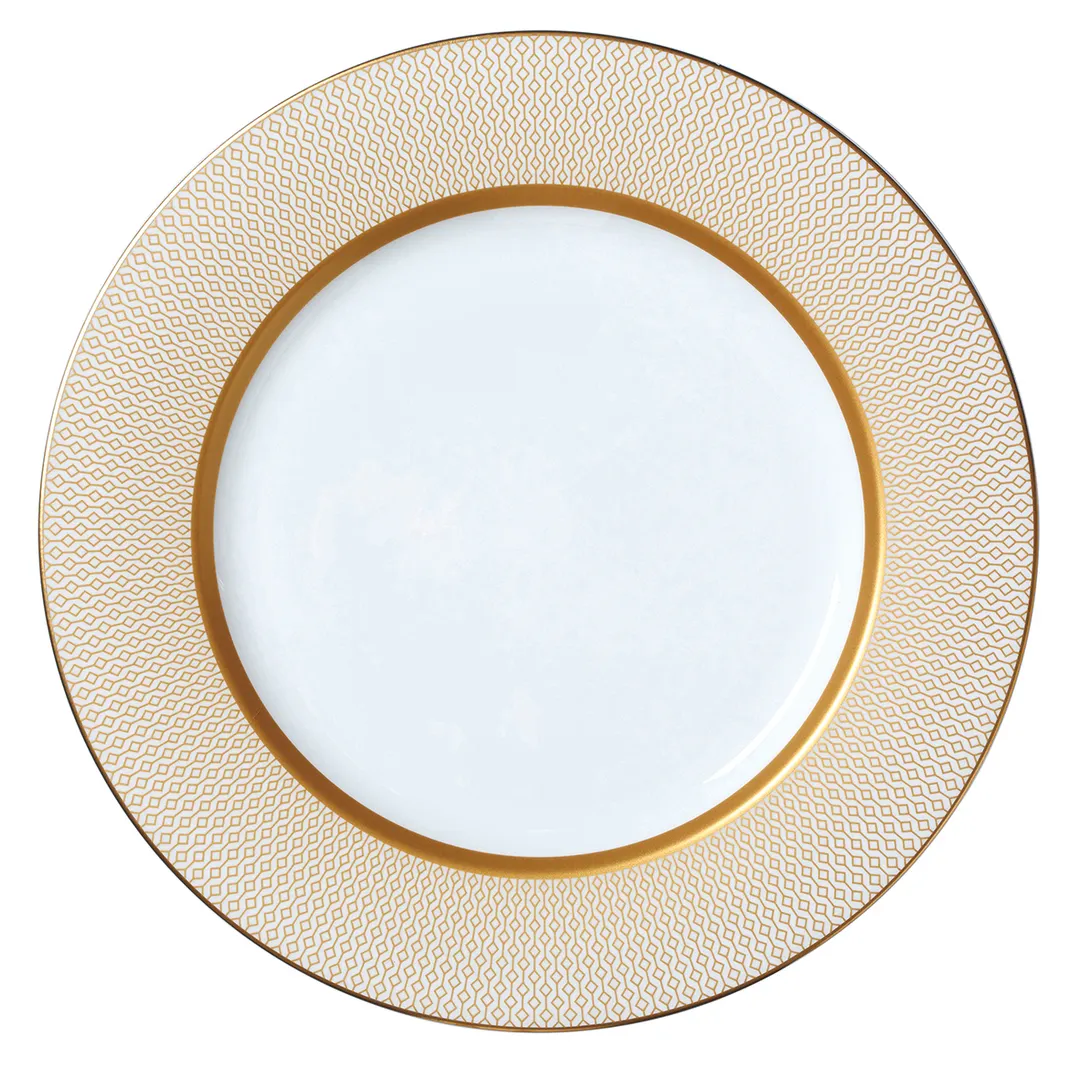 Steelite 82115AND0101V1 Signature Diamond William Edwards Bone China Plate, 11.75" Diameter - 1 Dozen