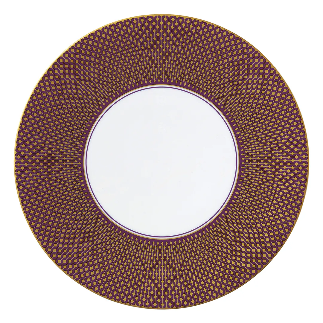 Steelite 82116AND0478 - Jewel Round Bone China Plate, 12.25" Diameter, Coupe Rim - 6/Case