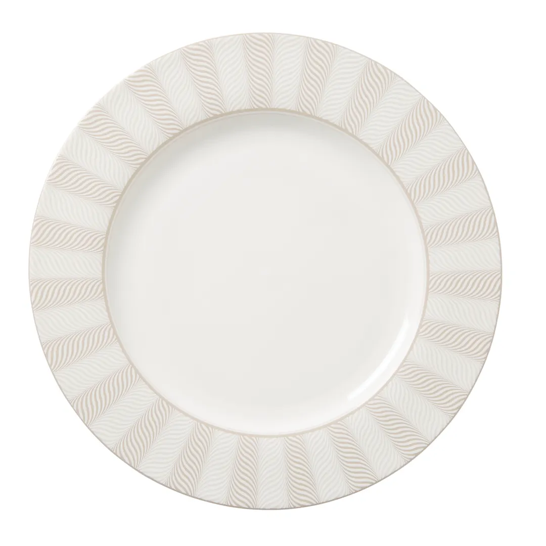 Steelite 82122AND0101 Round Bone China Dinner Plate, 11.875" Diameter, Taupe Finish - 1 Dozen