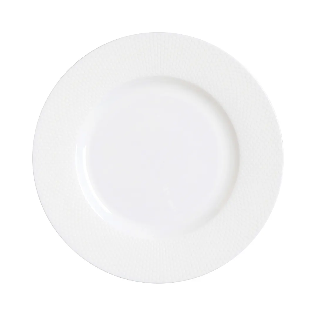 Steelite 82125AND0102 - Quanta William Edwards Bone China Plate, 10.75" Dia x 0.875" H - 1 Dozen