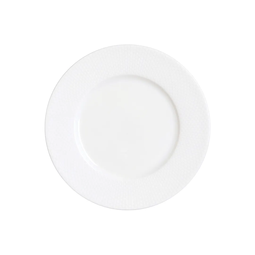 Steelite 82125AND0103 - Round 8.75" x 0.625" Bone China Dinner Plate, Quanta Edwards - 1 Dozen
