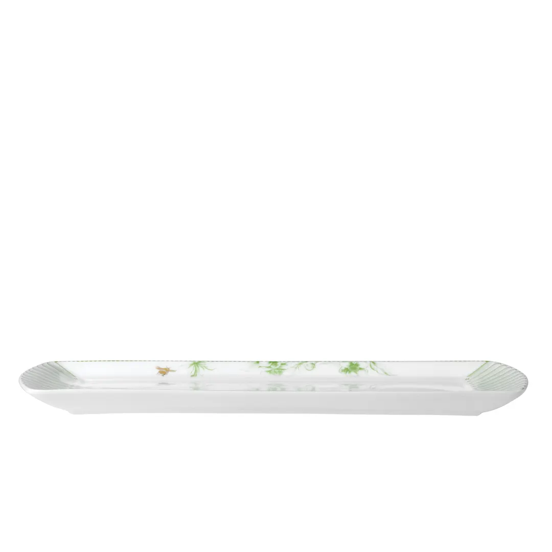 Steelite 82130AND0136 - Hive Bone China Tray, 13.375" x 6" x 0.75", Edwards Design - 1 Dozen
