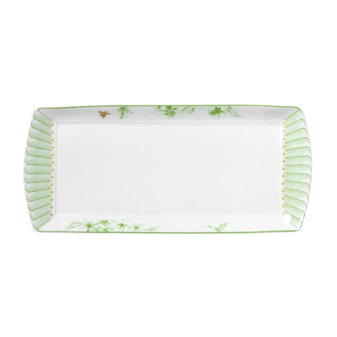 Steelite 82130AND0136 - Hive Bone China Tray, 13.375" x 6" x 0.75", Edwards Design - 1 Dozen