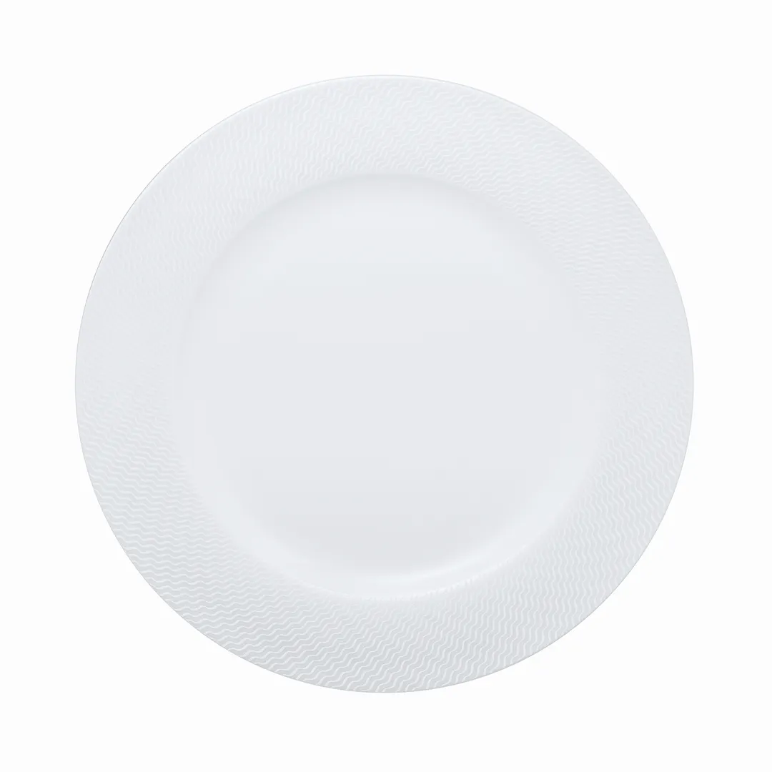 Steelite 82132AND0101 - 11.75" Round Bone China Dinner Plate, Lahari Design - 1 Dozen