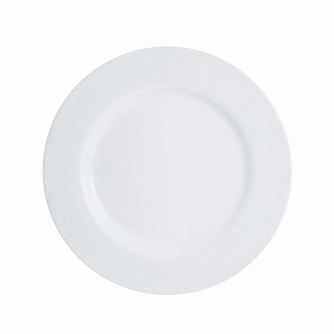 Steelite 82132AND0102 Lahari Round Bone China Plate, 10.75" Diameter, Wave‑Mica Finish - 1 Dozen