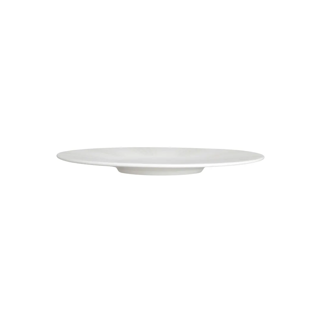 Steelite 82134AND0471 - 8.75" Round Bone China Plate Quill William Edwards Design - 1 Dozen
