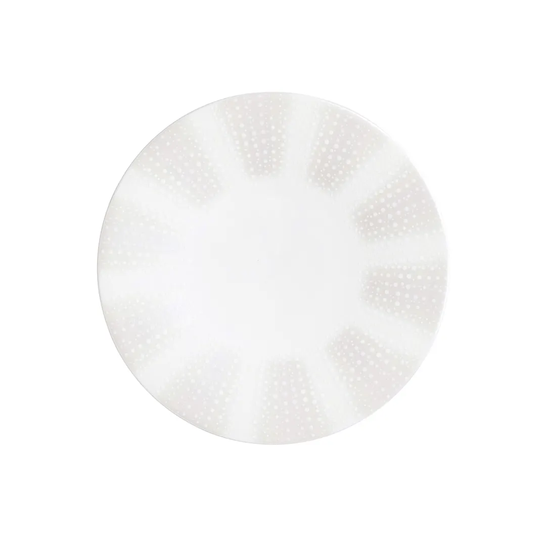 Steelite 82134AND0471 - 8.75" Round Bone China Plate Quill William Edwards Design - 1 Dozen