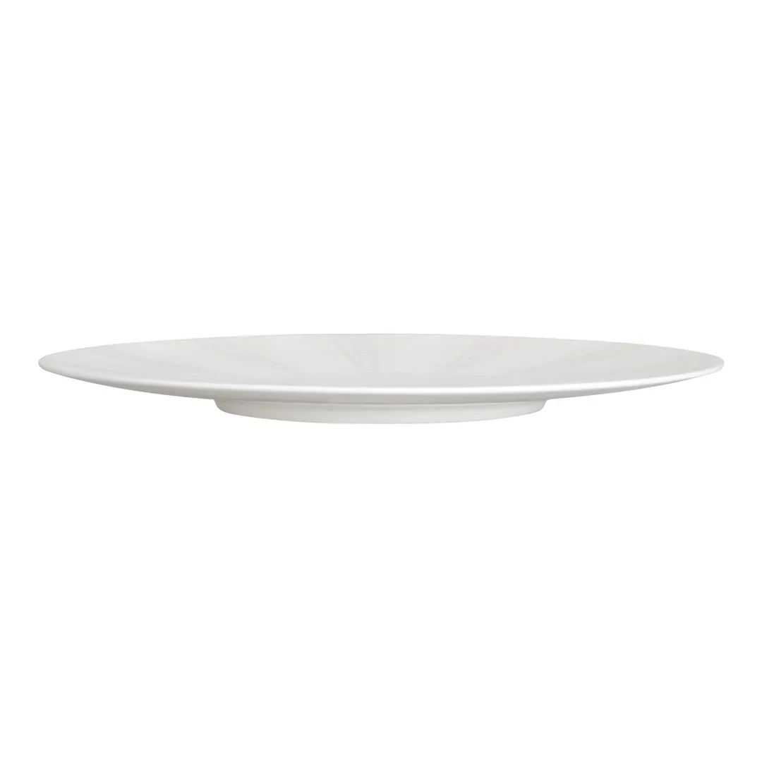 Steelite 82134AND0478 12.25" Round Bone China Plate Quill William Edwards Design - 6/Case