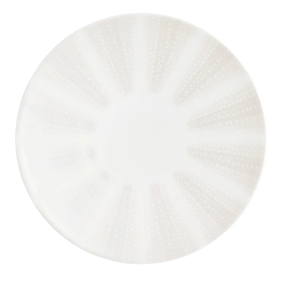 Steelite 82134AND0478 12.25" Round Bone China Plate Quill William Edwards Design - 6/Case