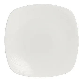 Steelite 9032C747 Metro Square Plate, 9" x 9", China, Rolled Edge, Oven Safe to 530°F - 24/Case
