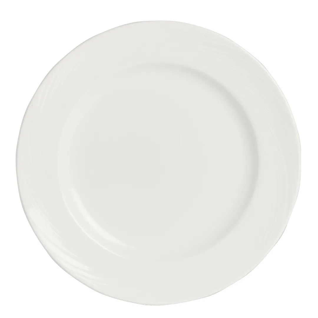 Steelite 9032C980 Spyro Round China Plate 11.75" Alumina Vitrified Oven Safe 530°F/275°C - 1 Dozen