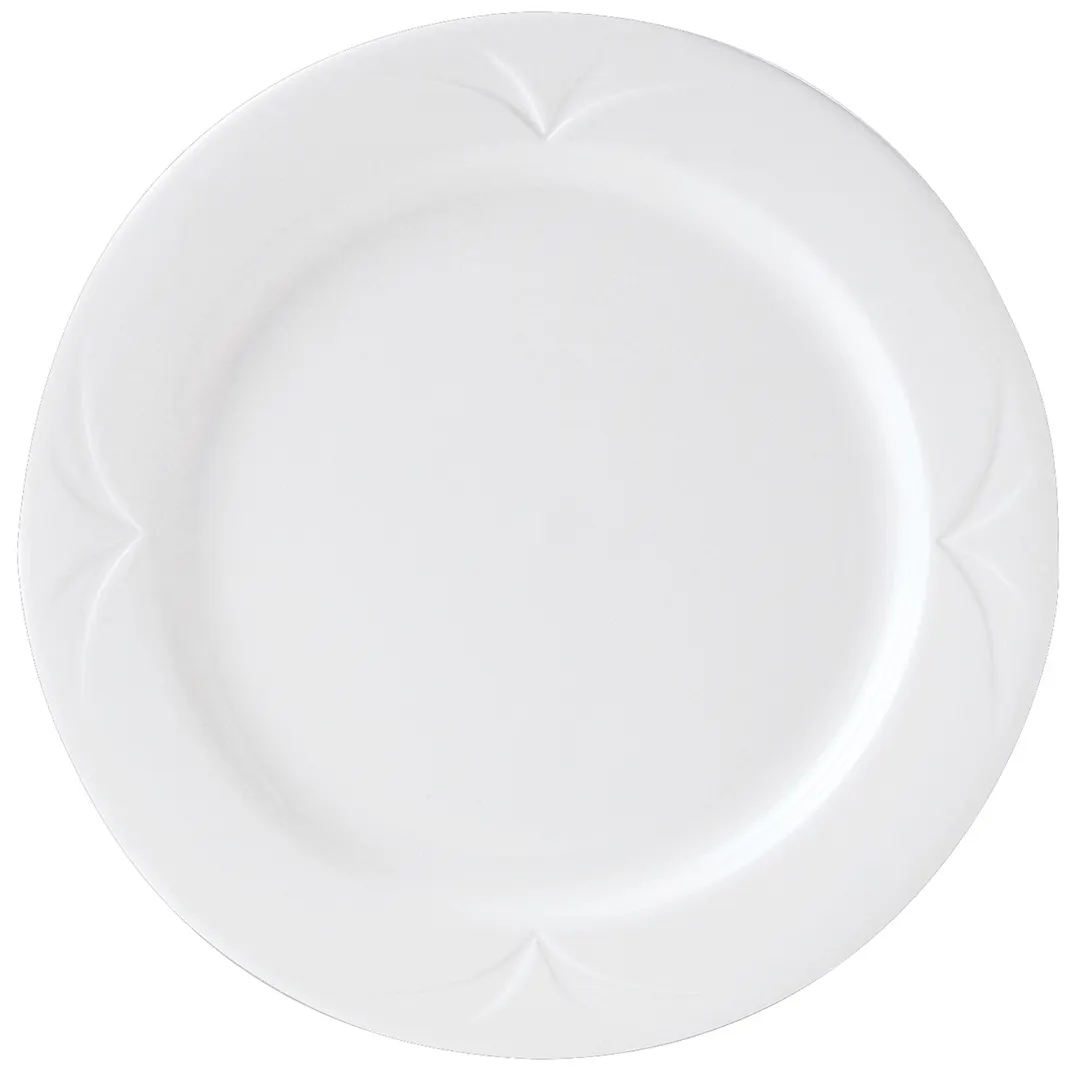 Steelite 9102C404 - 8.0" x 0.625" Bianco China Plate, Oven Safe To 530°F/275°C - 24/Case