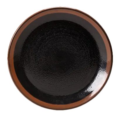 Steelite 91090566 Taste Coupe Plate, 10" Round Koto Pattern, China Rim, 530°F/275°C - 24/Case
