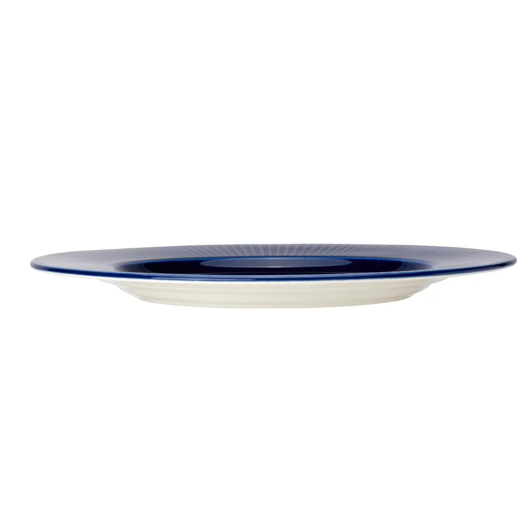 Steelite 9115C1170 Gourmet Plate, 11.25" Round Ceramic, Willow Azure, Oven Safe 530°F - 6/Case