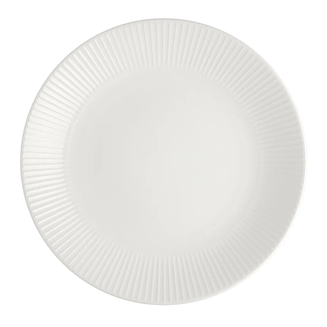 Steelite 9117C1173 Coupe Plate, 11" Round White Ceramic, Vitrified, Oven Safe to 530°F - 6/Case
