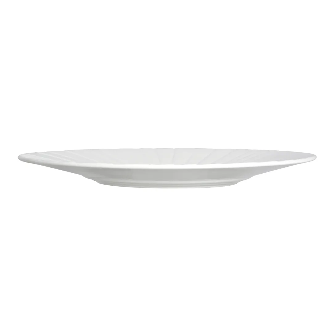 Steelite 9119C1221 - 11.25" Round Alina China Plate, Alumina Vitrified, Banquet Style - 6/Case