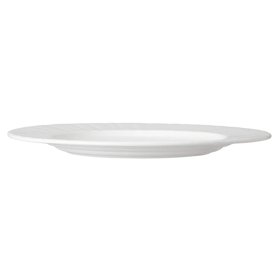 Steelite 9119C1230 - Rim Plate, 11.75" x 1.0" Round Alumina Vitrified China, Alina, Design - 1 Dozen