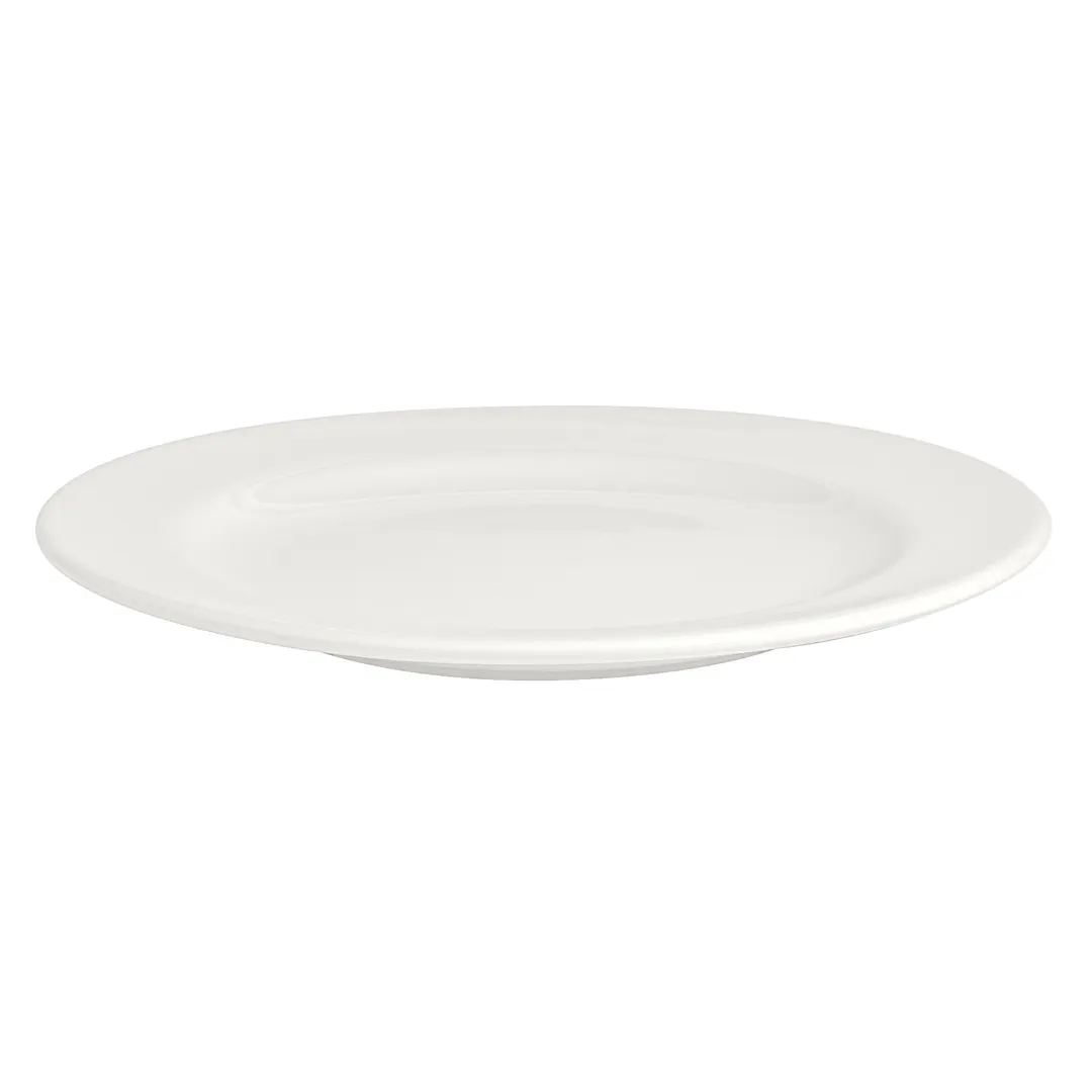 Steelite A100P100 - 6.25" Round Rim Rolled Edge China Plate, Oven Safe to 400°F - 24/Case