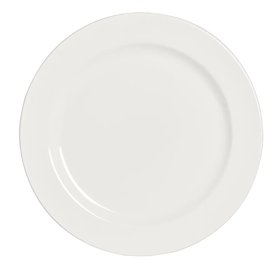 Steelite A100P100 - 6.25" Round Rim Rolled Edge China Plate, Oven Safe to 400°F - 24/Case