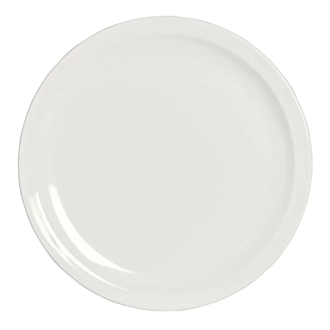 Steelite A100P204 - 10.625" Round Narrow Rim China Plate, Oven Safe to 400°F/203°C - 6/Case