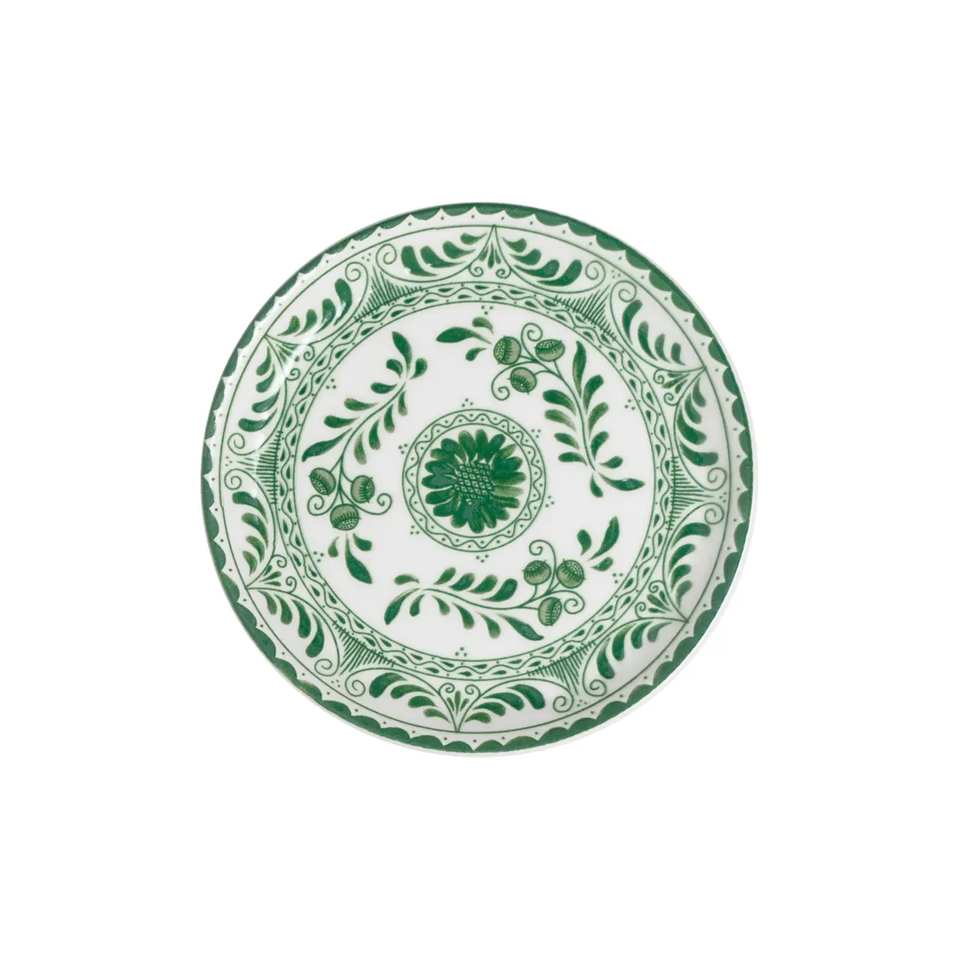 Steelite A103P804 - 5.75" Round Talavera Motiva Green China Plate, Alumina Vitrified, 1 Dozen
