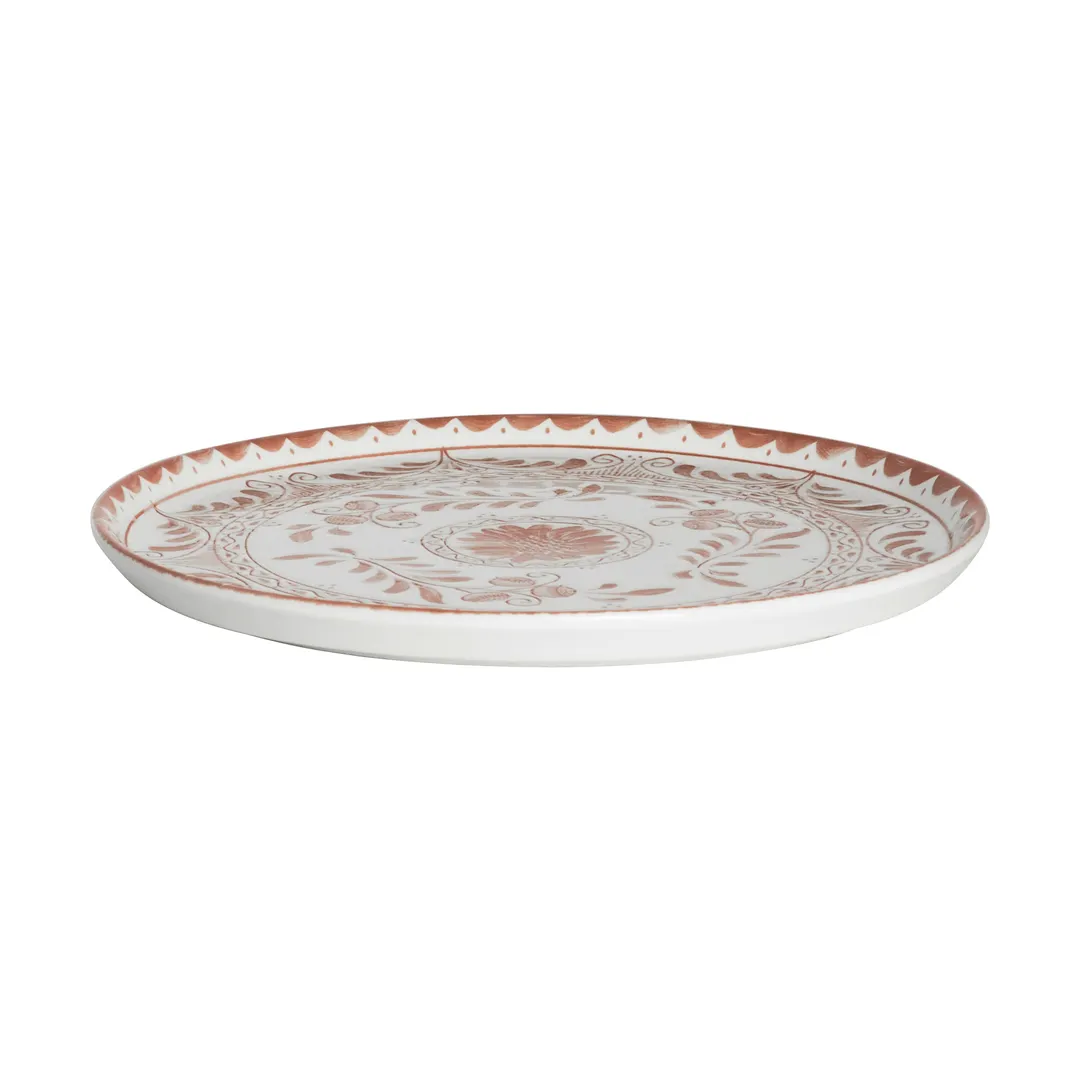 Steelite A104P800 - 13" Talavera Motiva Orange Round China Plate, Alumina Vitrified, 6/Case