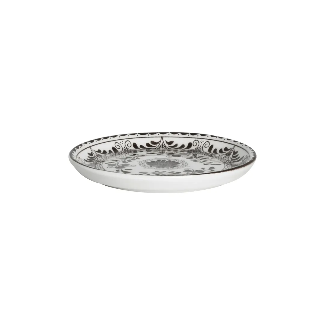 Steelite A105P804 - 5.75" China Plate, Talavera Motiva Brown Anfora, Alumina Vitrified, 1 Dozen