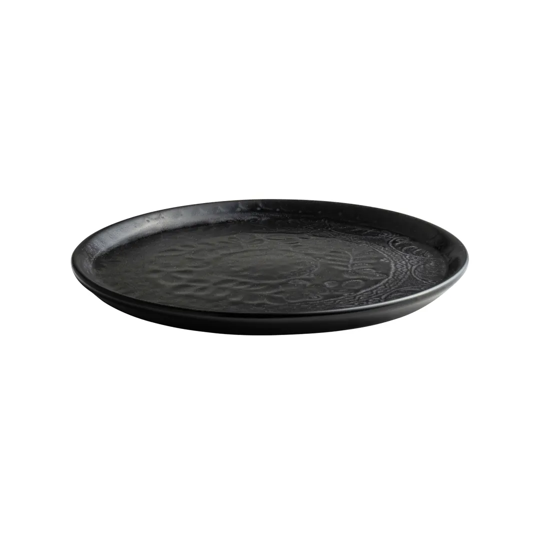 Steelite A106P804 - 5.75" China Plate, Talavera Motiva Noche Anfora, Alumina Vitrified - 1 Dozen