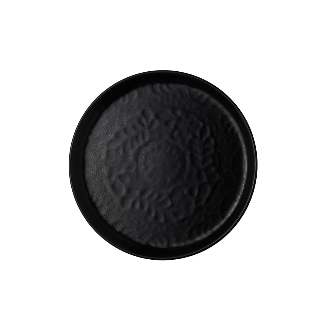 Steelite A106P804 - 5.75" China Plate, Talavera Motiva Noche Anfora, Alumina Vitrified - 1 Dozen