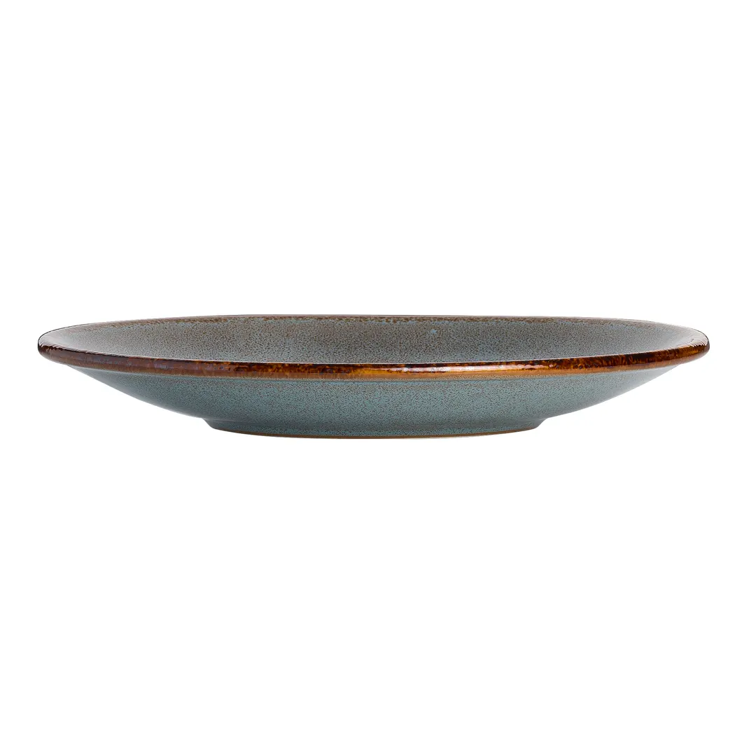 Steelite A320P092 - 6" Round Coupe Rim China Plate, Vitrified, Anfora Tacana Azul - 1 Dozen