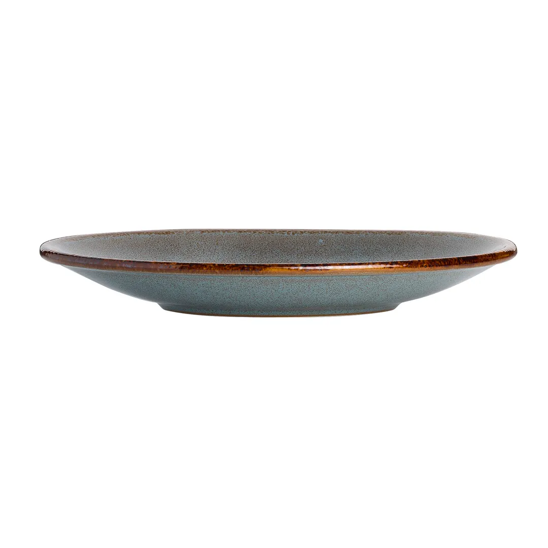 Steelite A320P094 - 9" Round Coupe Rim Fully Vitrified China Plate in Tacana Azul - 1 Dozen