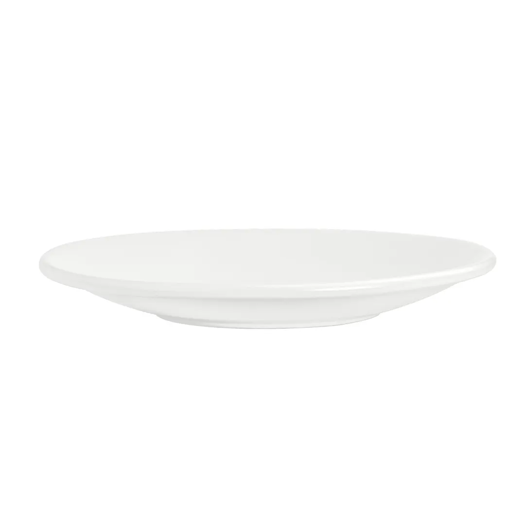 Steelite A900P092 - 6" Round Coupe Rim China Plate, Vitrified Anfora, Sedona White Finish - 1 Dozen
