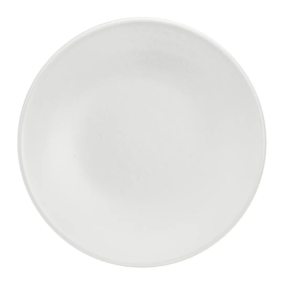 Steelite A900P094 - 9" Round Coupe Rim China Plate, Fully Vitrified, Sedona White - 1 Dozen