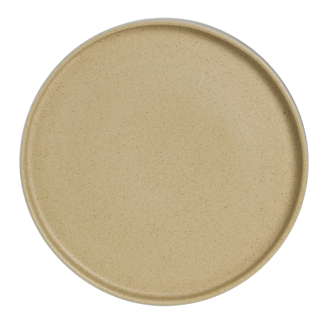 Steelite A922P258 - 9" Round Vitrified China Tray, Anfora Chena Matte White Finish - 1 Dozen