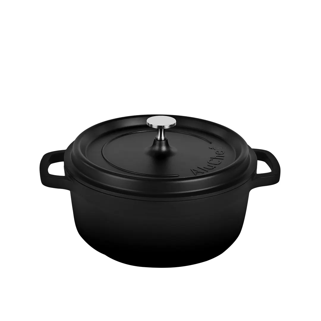 Steelite AP240011 Casserole Dish, 4.5 Qt, 12.375"W x 10"D x 6.5"H, Black, Steel Knob & Lid, 4/Case